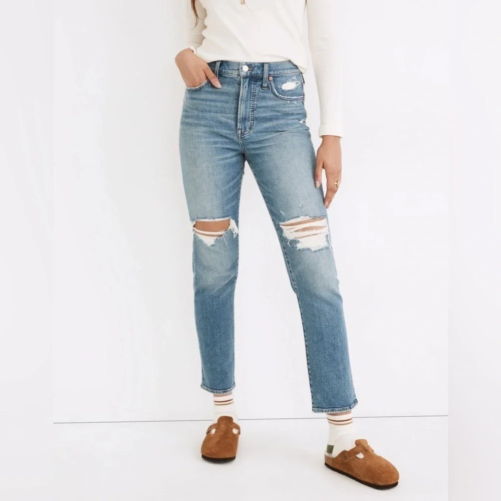Madewell The Perfect Vintage Jean in Denman Wash Blue 25 NWT